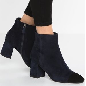 NEW L. K. Bennett Wyatt Suede Ankle Bootie